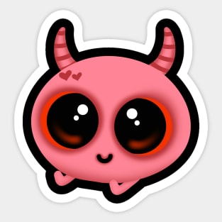 Red Devil Squish Sticker